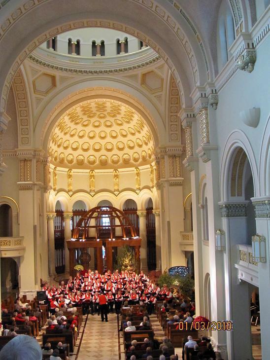 Celebration Singers at Monastery Immaculate Conception, Ferdinand IN 1/3/10 (picture 2)