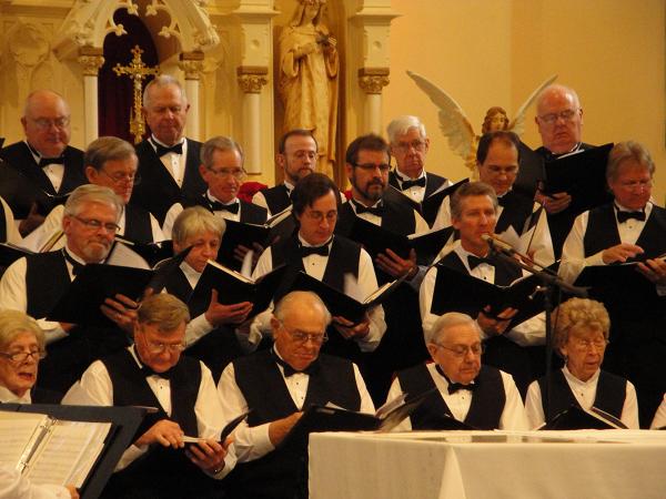 Celebration Singers at St. Mary's Catholic Church, Huntingburg IN 01/16/11--Basses and Tenors