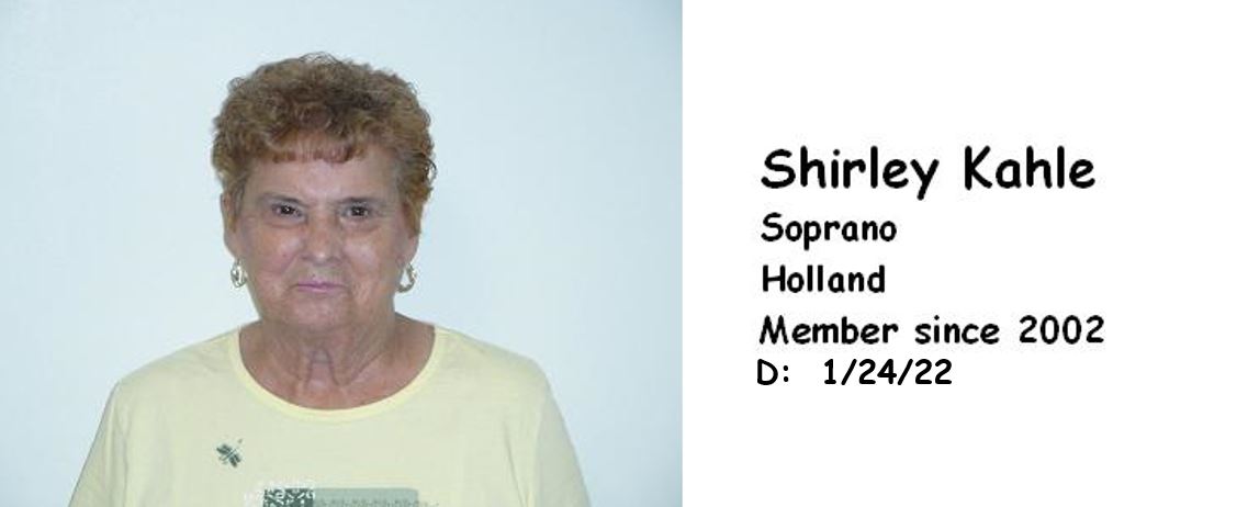 KAHLE, SHIRLEY SOPRANO 2002 HOLLAND