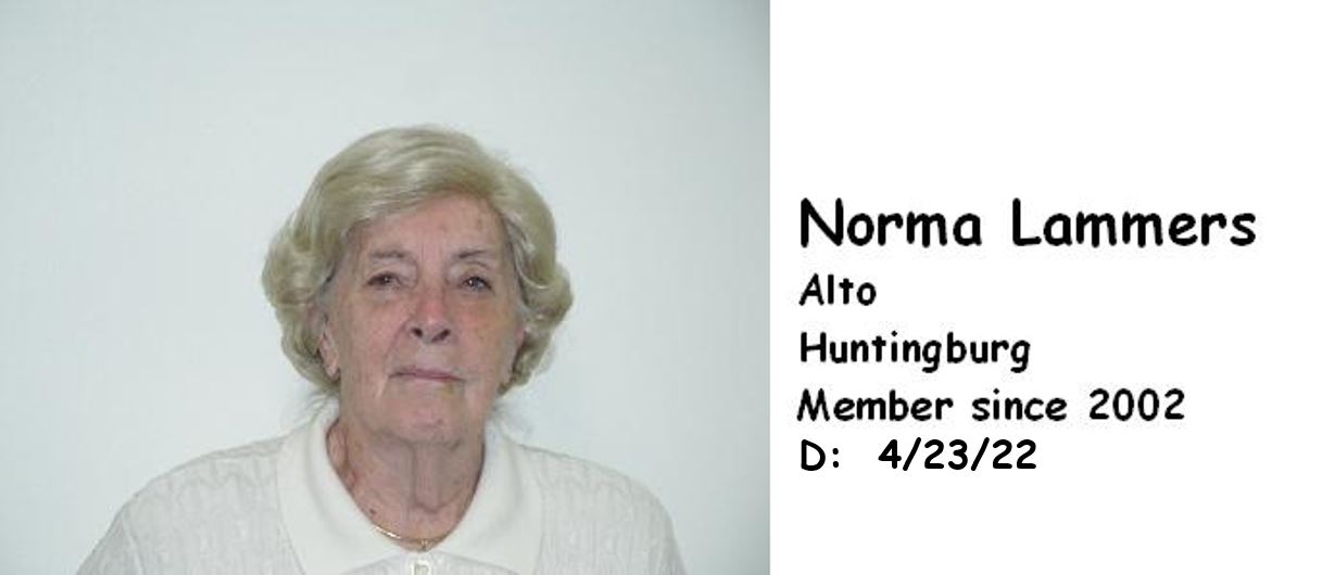 LAMMERS, NORMA ALTO 2002 HUNTINGBURG