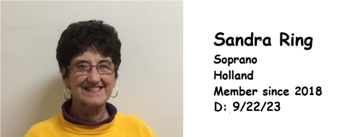 RING, SANDRA SOPRANO 2018 HOLLAND