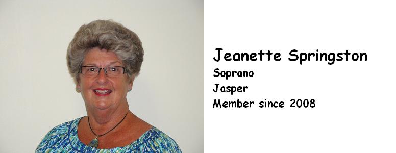 SPRINGSTON, JEANETTE SOPRANO 2008 JASPER