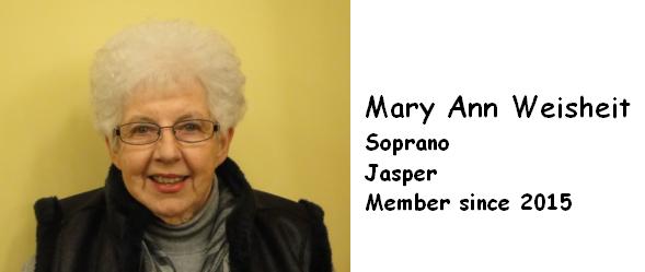 WEISHEIT, MARY ANN SOPRANO 2015 JASPER